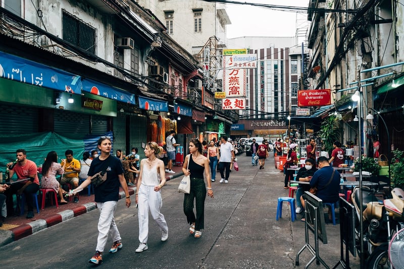 Street Food Market in Asia